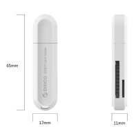 Card Reader Четец на карти комбиниран Orico CRS21 USB3.0 Поддържа TF / SD / SDHC / SDXC карти, снимка 3 - Кабели и адаптери - 35700705