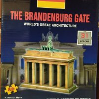 3D пъзел: The Brandenburg Gate - Бранденбургската врата (3Д пъзели), снимка 2 - Игри и пъзели - 39318935
