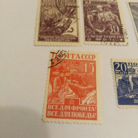 Пощенски марки Почта Ссср 1942, снимка 3 - Филателия - 44603279