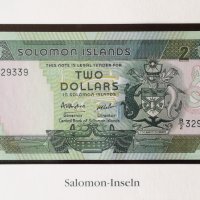  2 долара 1986 Соломонови острови UNC, снимка 3 - Нумизматика и бонистика - 34010226