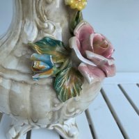 Порцеланова ваза Capodimonte, снимка 7 - Антикварни и старинни предмети - 41348180