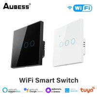 Умен Wifi троен стенен ключ за лампа Tuya/Smartlife , снимка 1 - Друга електроника - 41448259