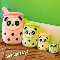 Плюшен шейк Бабъл Boba Tea Bubble Tea Cup , снимка 5 - Плюшени играчки - 41604411