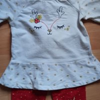 Коледна туника и коледна блуза за момиченце 92р , снимка 7 - Комплекти за бебе - 34177598