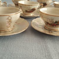 Старинен порцеланов сервиз за кафе- Veritable porcelaine-Made in Italy, снимка 2 - Други ценни предмети - 33882852