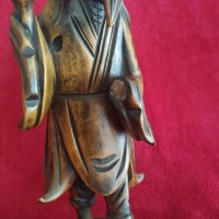 Дървена фигурка Китайски старец. За възстановяване., снимка 6 - Антикварни и старинни предмети - 40973476