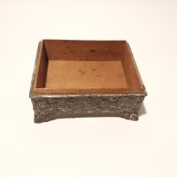 Японска стара кутийка метал и дърво Уникат Made in Japan, снимка 2 - Други ценни предмети - 41680068