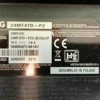 LG 24MT47D-PZ със счупен екран - Main Board EAX66226302(1.2) , снимка 4 - Части и Платки - 36267094