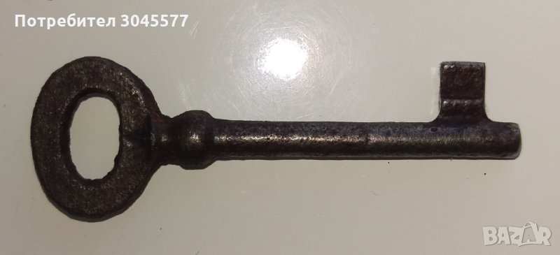 Ключ, ковано желязо, 6,5 см, снимка 1