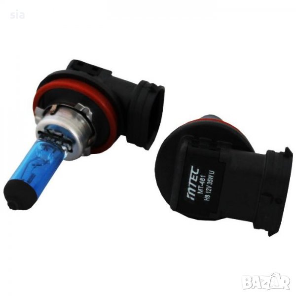 Крушки за халогени, Халогеннa крушкa, Mtec ,H8, 2бр/к-т, снимка 1