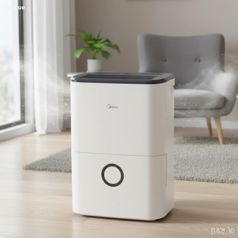 Влагоуловител Midea DF-20DEN7-WF – 20 л/24 ч, Smart Wi-Fi, за до 100 m³ (40 m²), R290, снимка 1