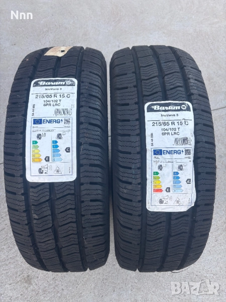 2бр.чисто нови зимни гуми Barum  215 65 R15C , снимка 1