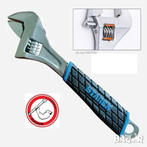 Ключ раздвижен, френски 6” или 8” или 10” или 12”, снимка 1