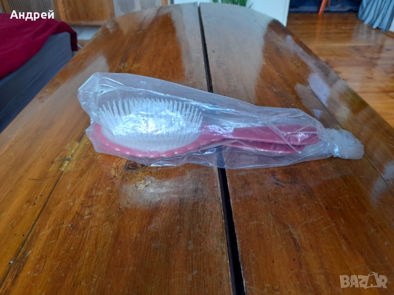 Стар комплект за коса,четка,гребен,огледало, снимка 1