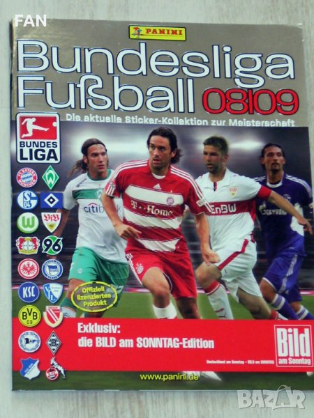 Оригинален стикер албум ПАНИНИ Бундеслига PANINI Bundesliga Fußball 2008/09, снимка 1