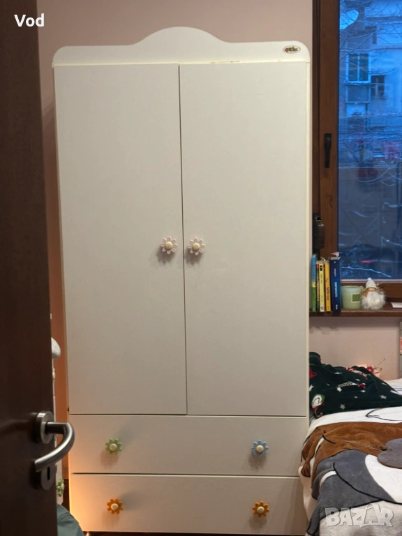 Детски гардероб комод-скрин и шкафче, снимка 1