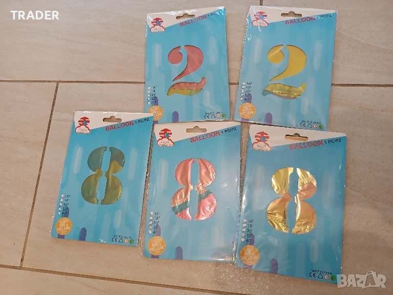 Балон цифра 2 и 8 за рожден ден , снимка 1
