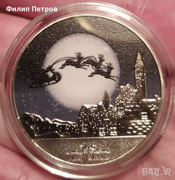 Коледно - новогодишен плакет в защитна капсула ., снимка 1