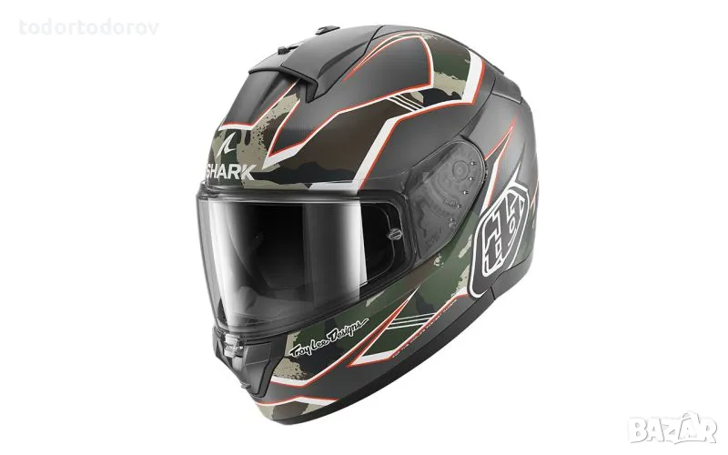 ОП ЦЕНА Каска за мотор SHARK RIDILL2 MATRIX CAMO MATT,вградени очила, снимка 1