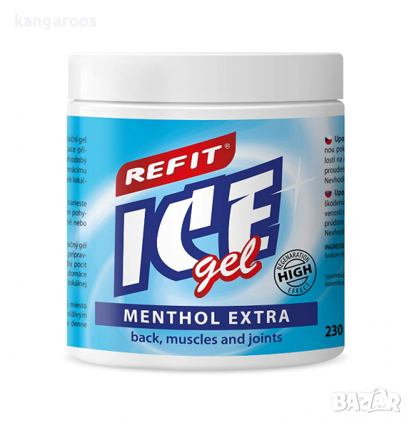 Refit Ice Gel Menthol Extra 230 ml. – охлаждащ гел при много силна болка с незабавен ефект, снимка 1