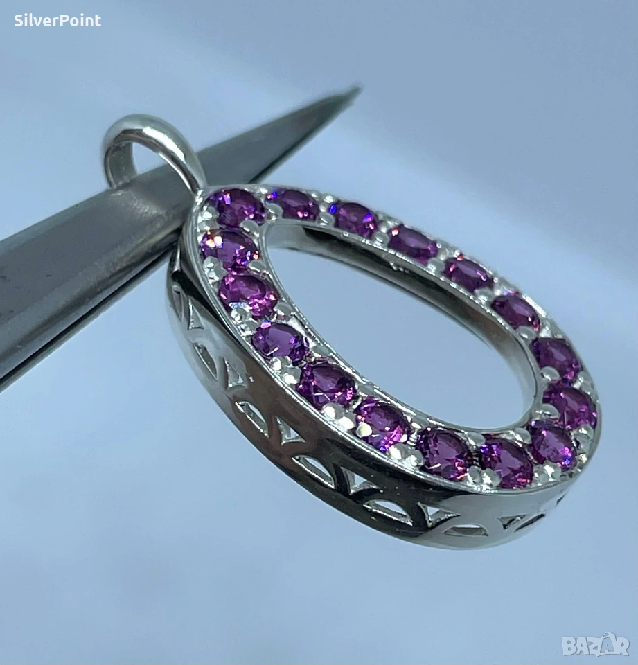 Сребърна висулка Фаберже , снимка 1