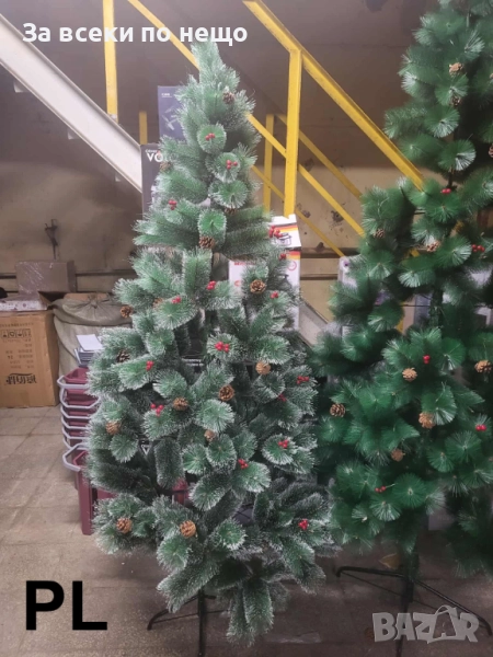 Коледни елхи с бели връхчета – различни размери Код P1465, снимка 1