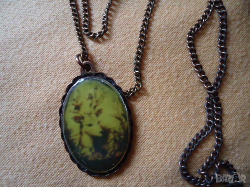 синджир с висулка елен винтидж НОВ, снимка 1