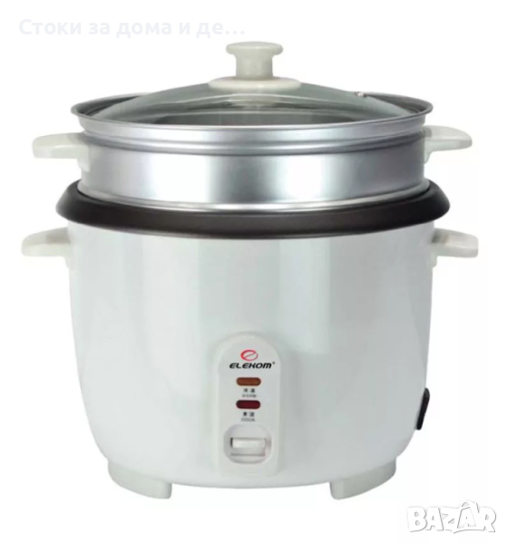 ✨Оризоварка ELEKOM EK-16M, Мултикукър, 1,5 л., 500W, Бял , снимка 1