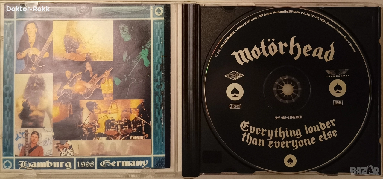 Motorhead - неофициални дискове и оригинален двоен диск , снимка 1