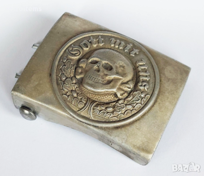 WW2 3 Райх Немска катарама за колан SS Totenkopf, снимка 1