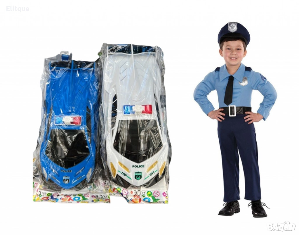 Стилна играчка полицейска кола, снимка 1