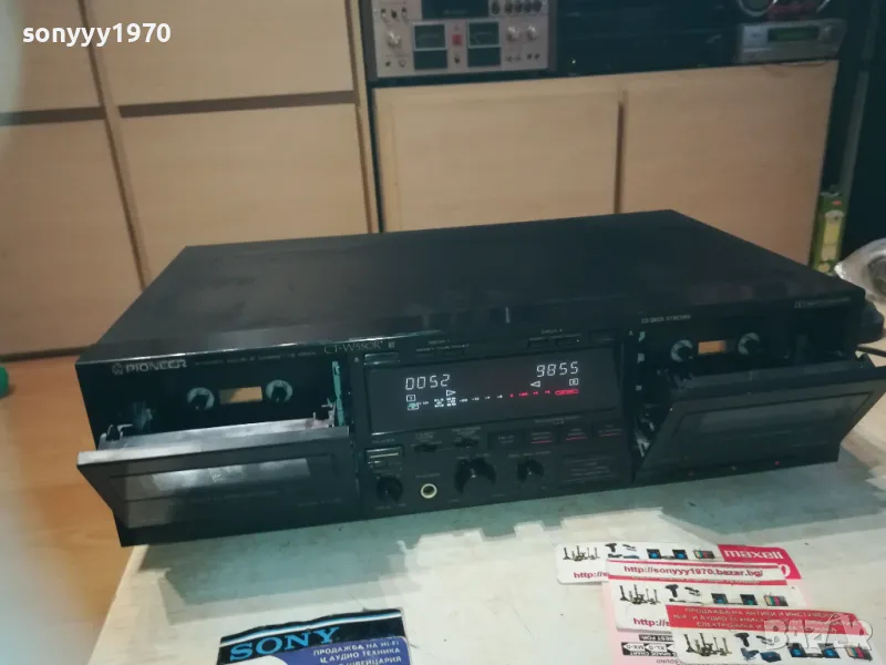 PIONEER CT-W550R DECK-MADE IN JAPAN ВНОС SWISS LNWC2210241102, снимка 1