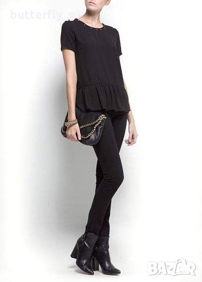 MANGO нов топ с шипчета XS/S, снимка 1