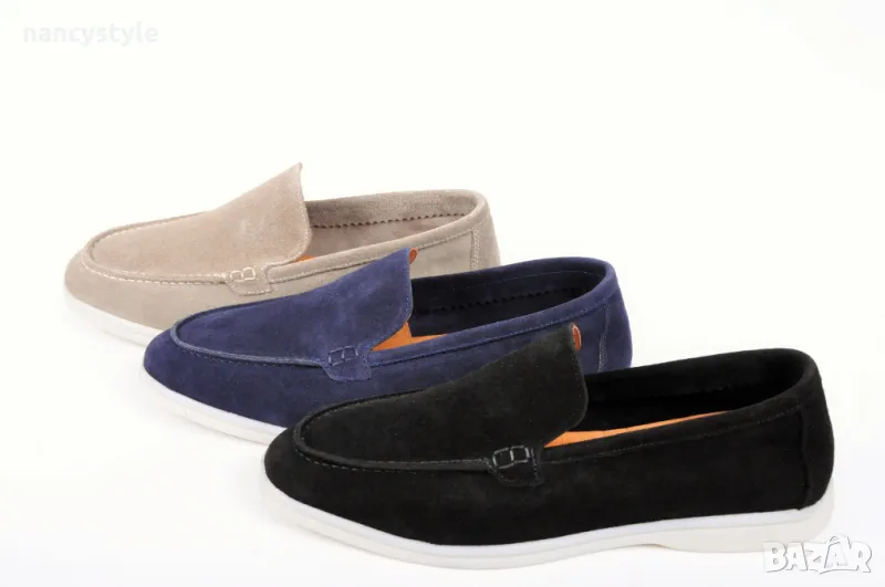 НОВО! Мъжки мокасини от естествен велур - Три цвята, снимка 1