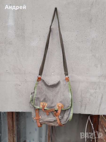 Стара брезентова чанта #11, снимка 1