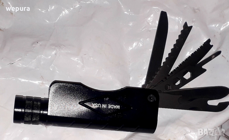 За лов риболов туризъм комплект фенерче с инструменти за колан за раница, снимка 1