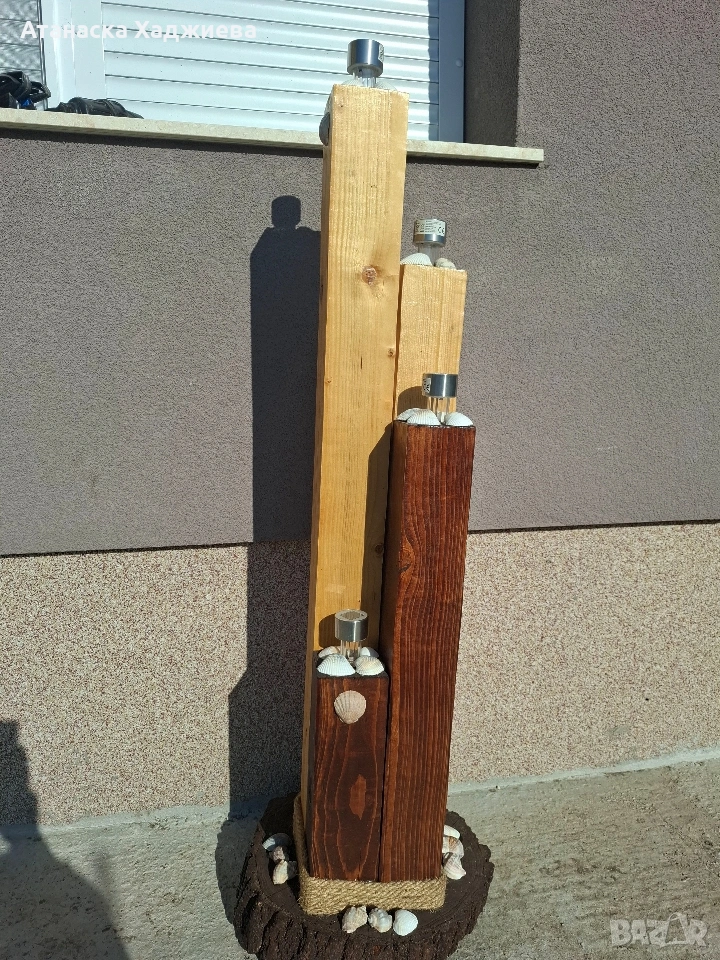 Дизайнерска градинска лампа, снимка 1