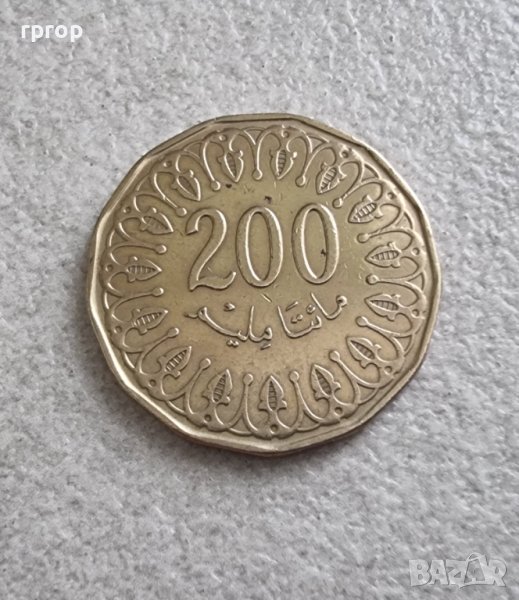 Монета. Тунис . 200 милима. 2013 година.  Рядка., снимка 1