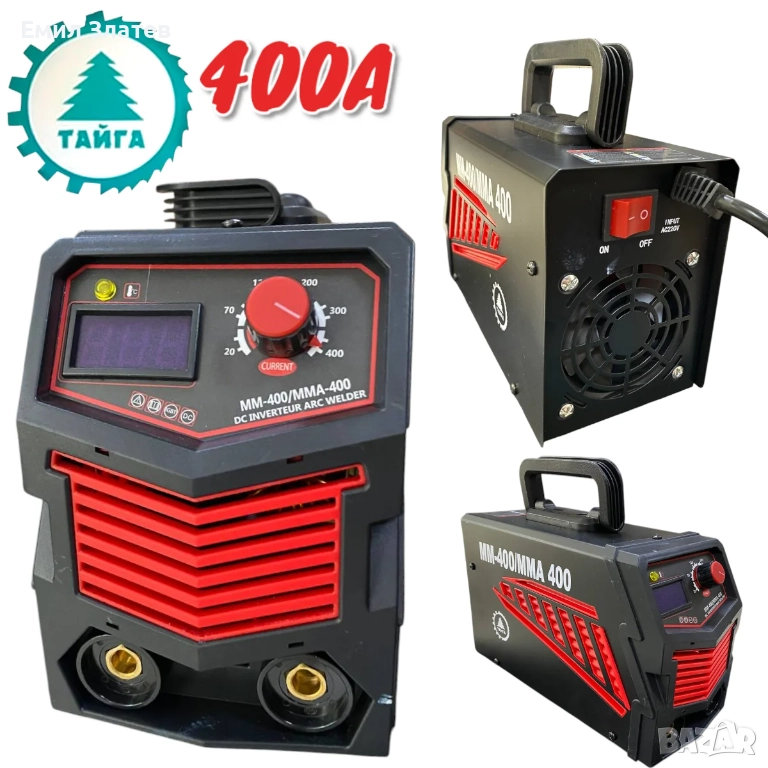 Инверторен Електрожен 400А ТАЙГА с Дисплей, снимка 1
