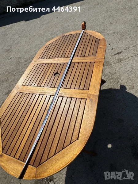 Дървена маса от истистниско дърво, снимка 1