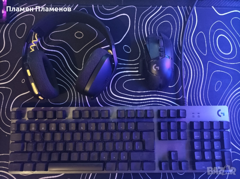 Клавиатура мишка и слушалки , снимка 1