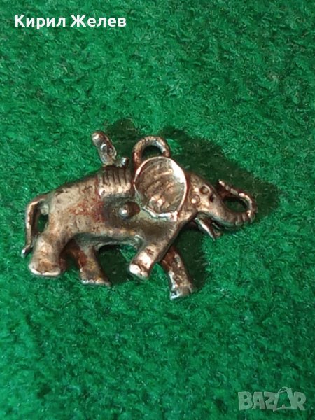 СРЕБЪРНО СЛОНЧЕ Фигурален АРТ ПЕНДАНТ - ВИСОКА ПРОБА СРЕБРО Стара РЪЧНА ХУДОЖЕСТВЕНА ИЗРАБОТКА 38497, снимка 1