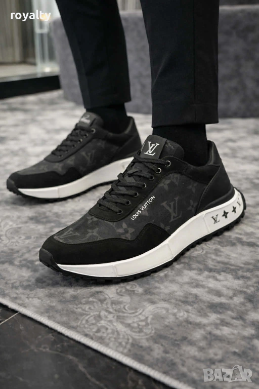 Louis Vuitton Нови Черни Мъжки Маратонки 40-44 Номер , снимка 1
