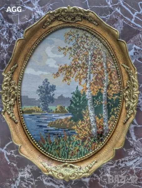 Гоблен "Есен" от поредицата пейзажи на Вилер, снимка 1