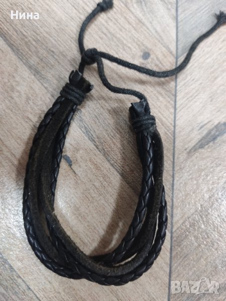 мъжка кожена фешън гривна, снимка 1