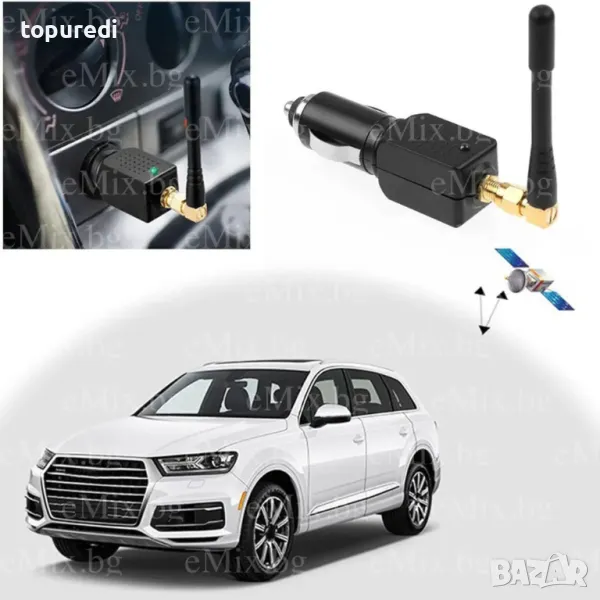 КОМПАКТЕН ЗАГЛУШИТЕЛ НА GPS СИГНАЛ ЗА АВТОМОБИЛИ, КАМИОНИ И БУСОВЕ, снимка 1