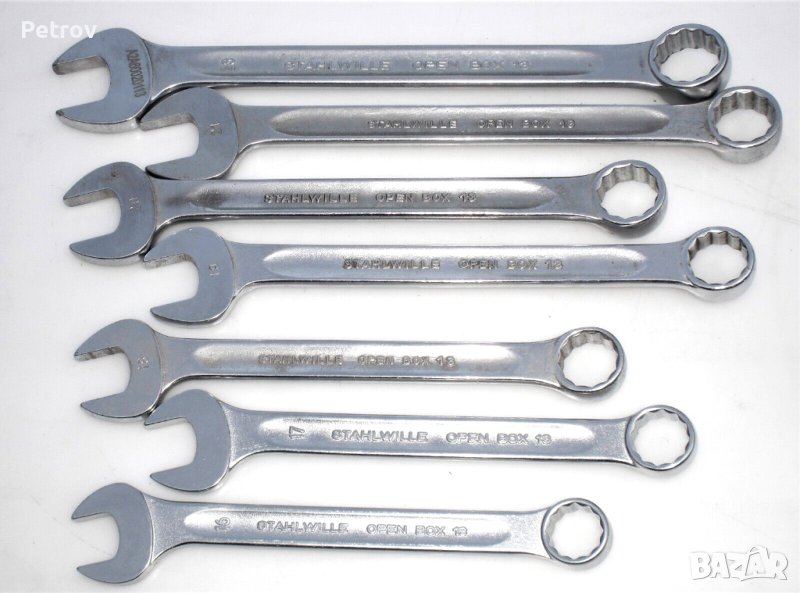 STAHLWILLE OPEN BOX 13 - Made in Germany - 7 броя ПРОФЕСИОНАЛНИ Гаечни /Звездогаечни Ключове/GERMANY, снимка 1