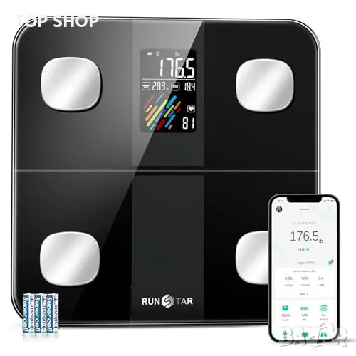 Нов смарт кантар Везни за Тяло - ИТМ, Сърдечен Ритъм, App Синхронизация, снимка 1