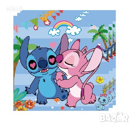 Лило и Стич stitch 10 парти салфетки рожден ден, снимка 1