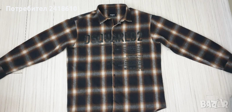 DSQUARED2 Made in Italy / Cotton Oversize Mens Size 52 - L НОВО!  ОРИГИНАЛ! Мъжка Риза!, снимка 1